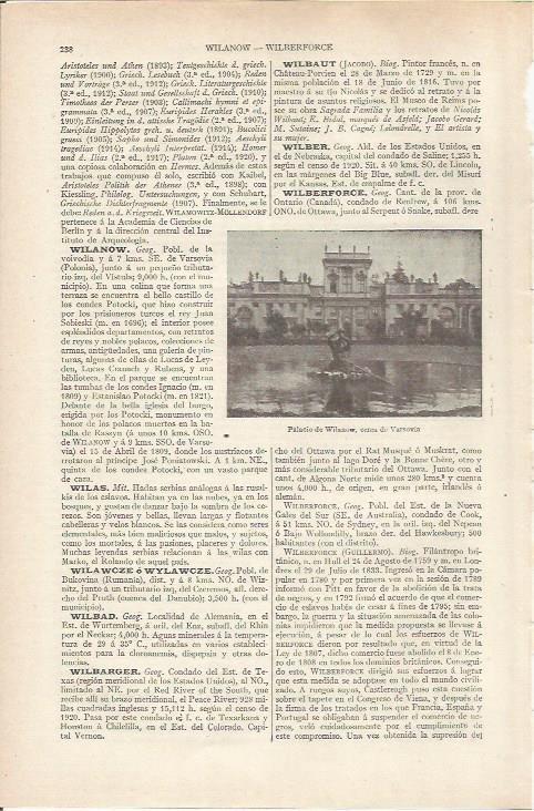 LAMINA ESPASA 36794: Palacio de Wilanow, cerca de Varsovia