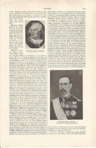 LAMINA ESPASA 36779: Benjamin Franklin y Fernando Weyler y Laviña