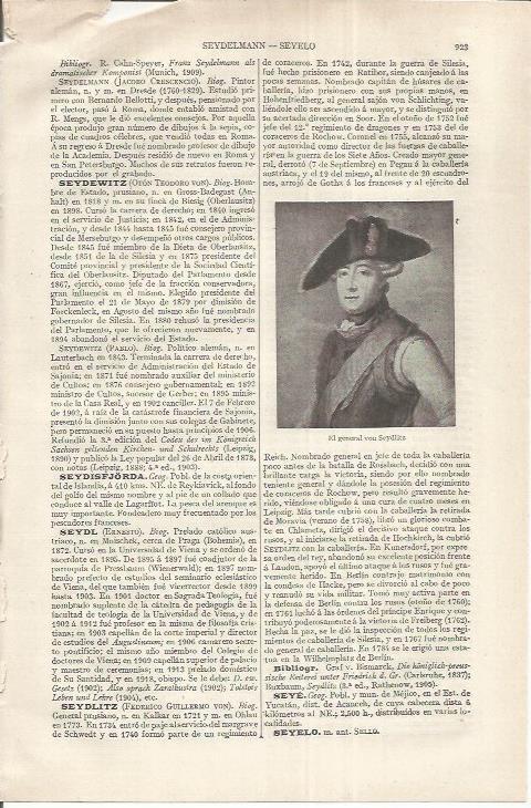 LAMINA ESPASA 37263: El general Von Seydilitz