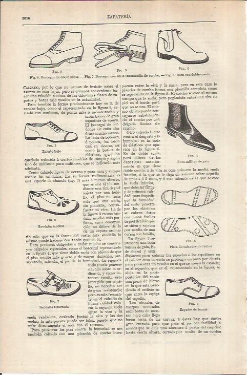LAMINA ESPASA 36969: Tipos de zapatos