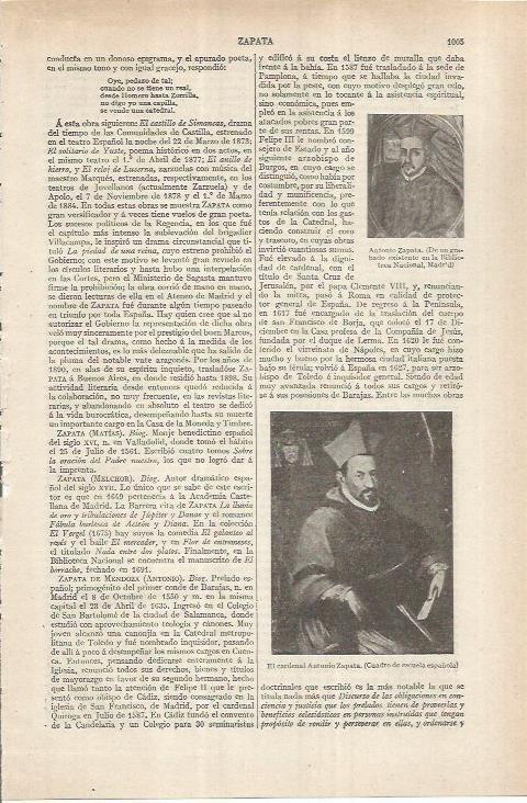 LAMINA ESPASA 36968: El cardenal Antonio Zapata