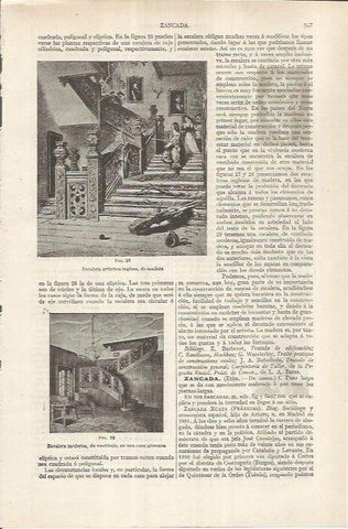 LAMINA ESPASA 36958: Escalera artistica de Inglaterra y Alemania