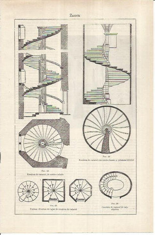 LAMINA ESPASA 36957: Escaleras de caracol