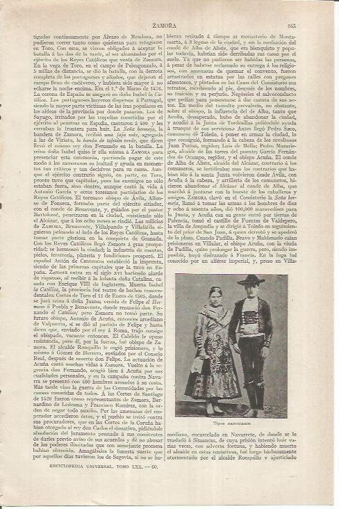 LAMINA ESPASA 36953: Pareja de Zamora