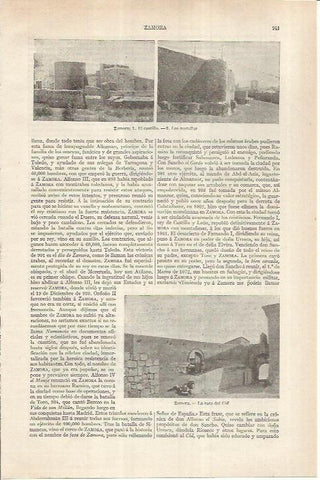 LAMINA ESPASA 36951: Casa del Cid, castillo y murallas de Zamora