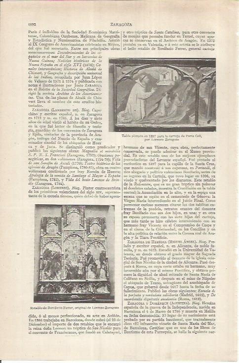 LAMINA ESPASA 36999: Retablo de Bonifacio Ferrer