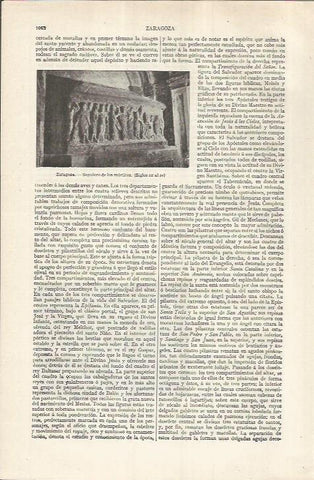 LAMINA ESPASA 36993: Sepulcro de los martires, Zaragoza