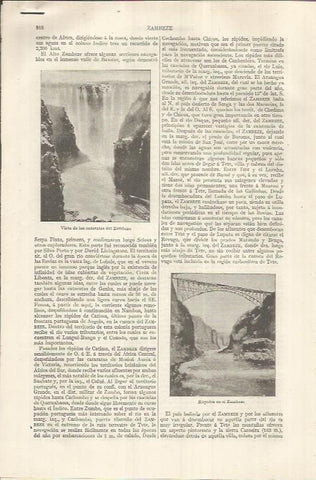 LAMINA ESPASA 36941: Cataratas del Zambeze