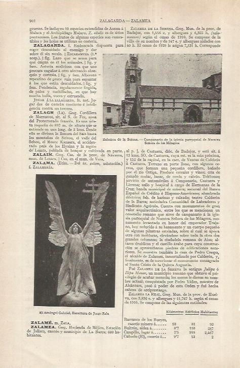 LAMINA ESPASA 36938: Iglesia de Zalamera de la Serena, Badajoz