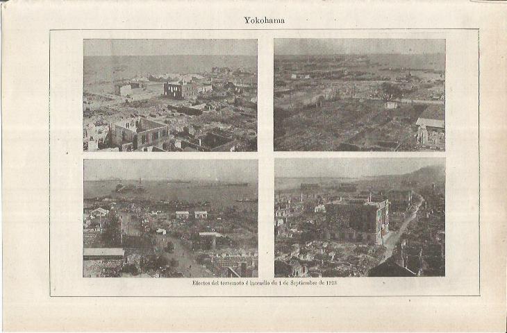 LAMINA ESPASA 36898: Efectos del terremoto de 1923 en Yokohama, Japon