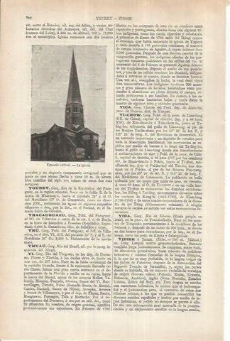 LAMINA ESPASA 36894: Iglesia de Ygrande, Francia