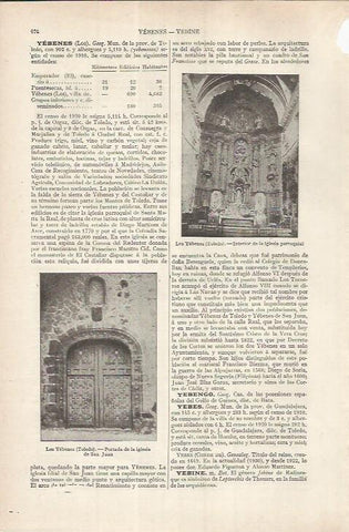 LAMINA ESPASA 36880: Iglesia de Los Yebenes, Toledo