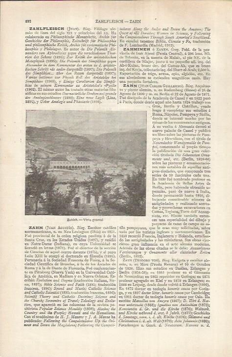 LAMINA ESPASA 36934: Vista de Zahleh, Libano