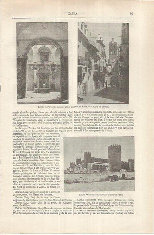 LAMINA ESPASA 36930: Patio del Palacio de los duques de Feria en Zafra, Badajoz