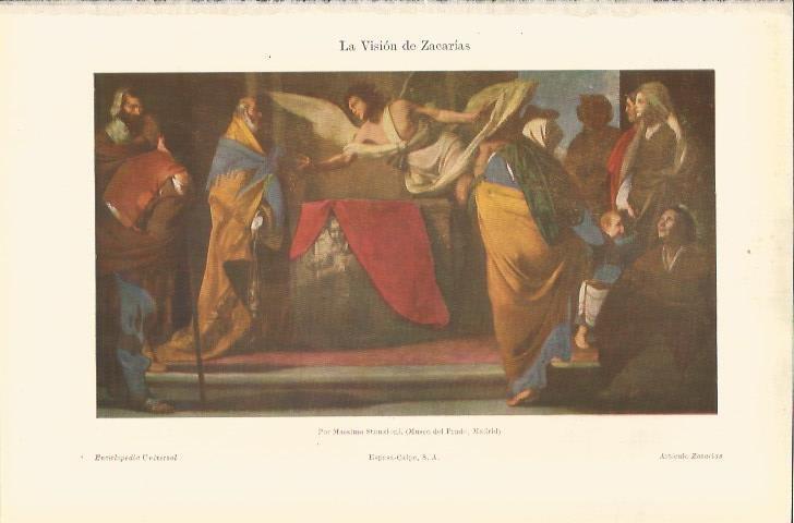 LAMINA ESPASA 36926: La vision de Zacarias,por Massimo Stanzioni