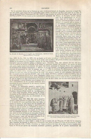 LAMINA ESPASA 36924: La ofrenda de Zacarias, por Ghirlandaio