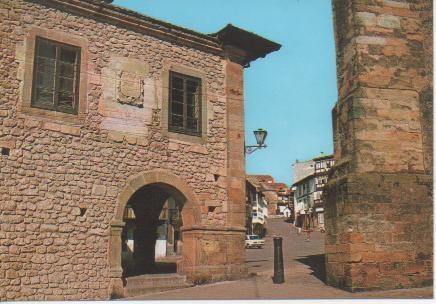 Postal E02343: Ayuntamiento y Plaza del Generalisimo, Comillas