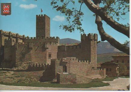 Postal E02385: Vista Castillo de Javier, Navarra