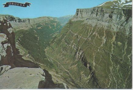 Postal E02362: Faja de Pelay y valle, Ordesa, Huesca