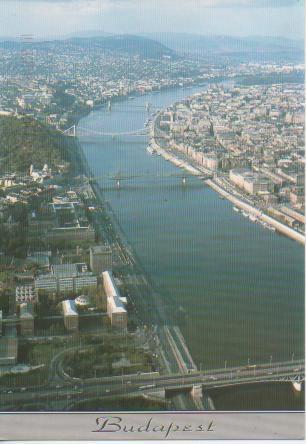 Postal E02290: Vista aérea de Budapest, Hungria