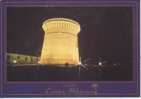 Postal E02320: Imagen nocturna de Campello