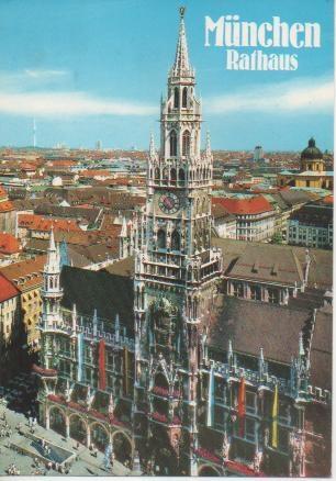 Postal E02298: Nuevo Ayuntamiento de Munich, Alemania