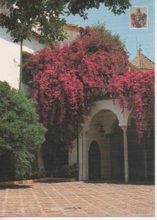 Postal E02490: Patio y Apeadero Casa de Pilatos, Sevilla