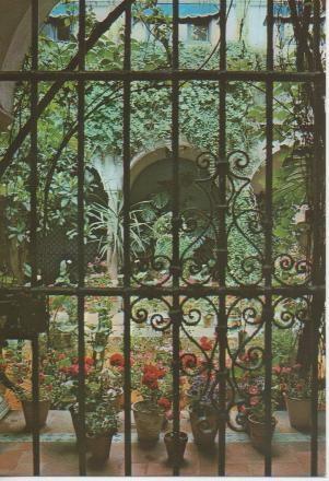 Postal E02453: Patio tipico de Sevilla