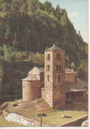 Postal E02406: Esglesia Romanica de St. Joan de Casella, Canillo, Valls d'Andorra