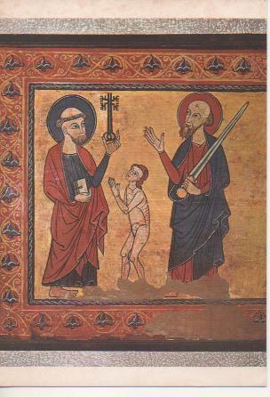 Postal E02405: Tabla lateral de altar,Toses, Museo de Arte de Catalunña