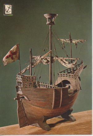 Postal E02449: Nave Medieval, Museo Maritimo de Barcelona