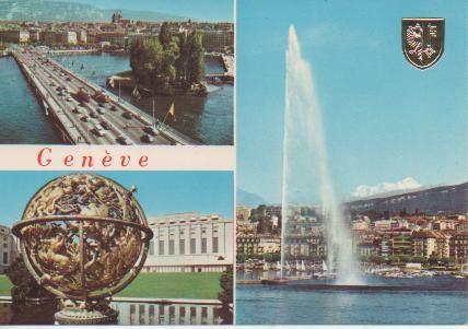 Postal E02258: Imagnenes de Ginebra, Suiza
