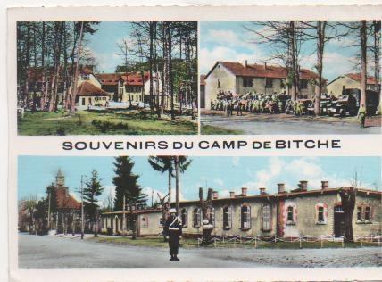 Postal E02078: imágenes de Bitche Camp, Moselle, Francia