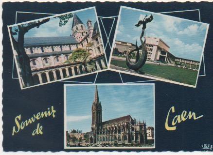 Postal E02077: Imágenes de caen, Francia