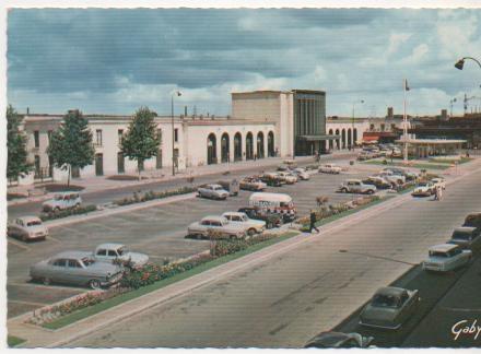 Postal E02075: Estación, Caen, Calvados, Francia