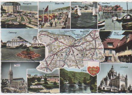 Postal E02069: Imágenes de Calvados, Normandia, Francia