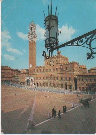 Postal E02098: Palacio Publico, Siena, Italia