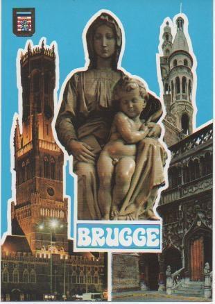 Postal E02110: Imágenes de Brugge, Paises Bajos