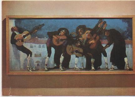 Postal E02030: La Rondalla de Jaca, Sala Madico Susany, Palacio de laDiputación de Barcelona