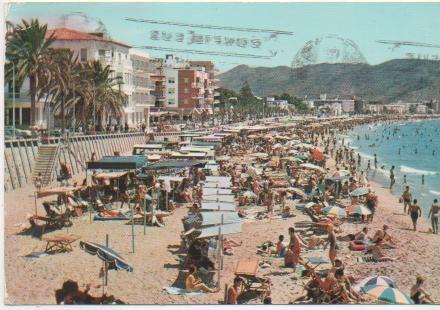 Postal E02011: Playa de Levante, Benidorm, Alicante
