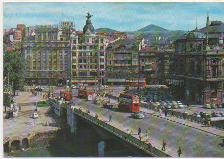 Postal E02008: Puente de la Victoria Y Plaza Arriaga, Bilbao