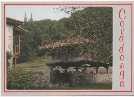 Postal E02007: Horreo en Coovadonga, Picos de Europa