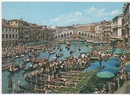 Postal E02061: Regatass Gran Cana de Venecia, Italia