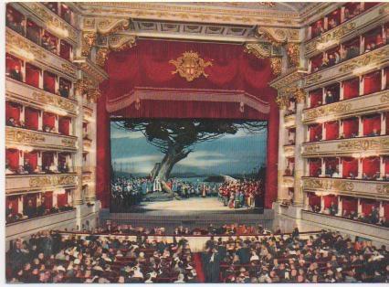 Postal E02059: Teatro alla Scala, Milano, Italia