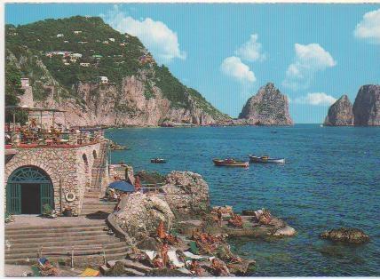 Postal E02054: Marina Piccola, Capri, Italia