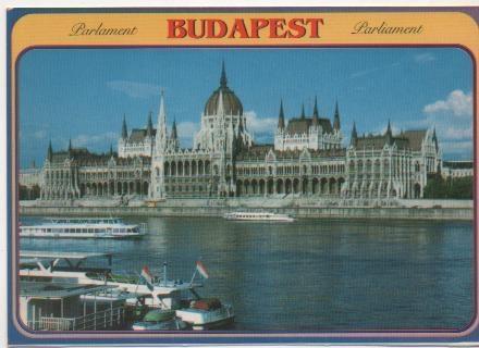 Postal E02046: Parlamento, Budapest, Hungria