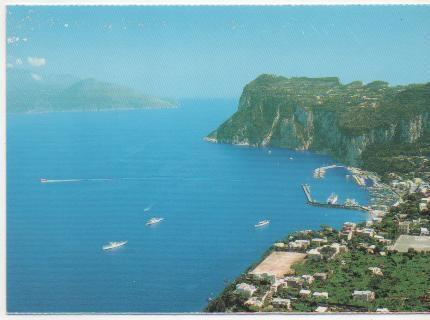 Postal E02041: Marina Grande e Monte Tiberio, Capri, Italia