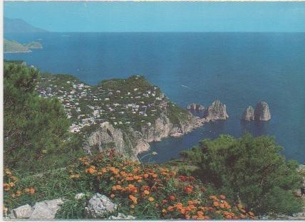 Postal E02040: Vista de Capri, Italia