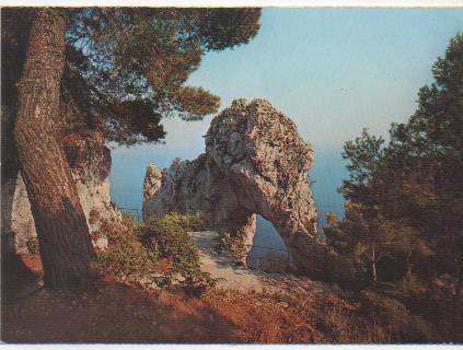 Postal E02037: Arco natural.Capri, Italia