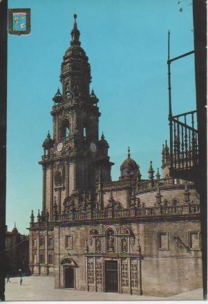 Postal E02518: Torre del Reloj, Santiago de Compostela